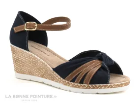 Achat chaussures Linea Supremo Femme Sandale et Nu-pieds, vente Linea Supremo 6920704 navy - Nu-pieds toile - Semelle compensee
