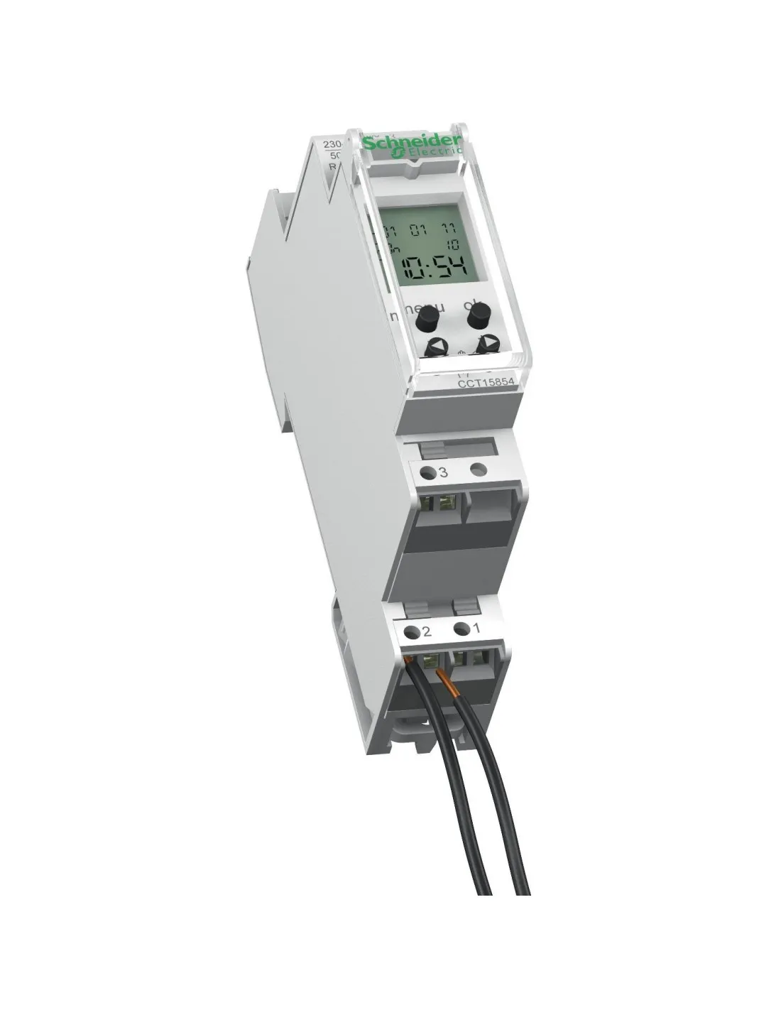 Acti9 IHP Interrupteur horaire compact modulaire 1 canal 24h/7j réserve marche 56 commutations SCHNEIDER CCT15854