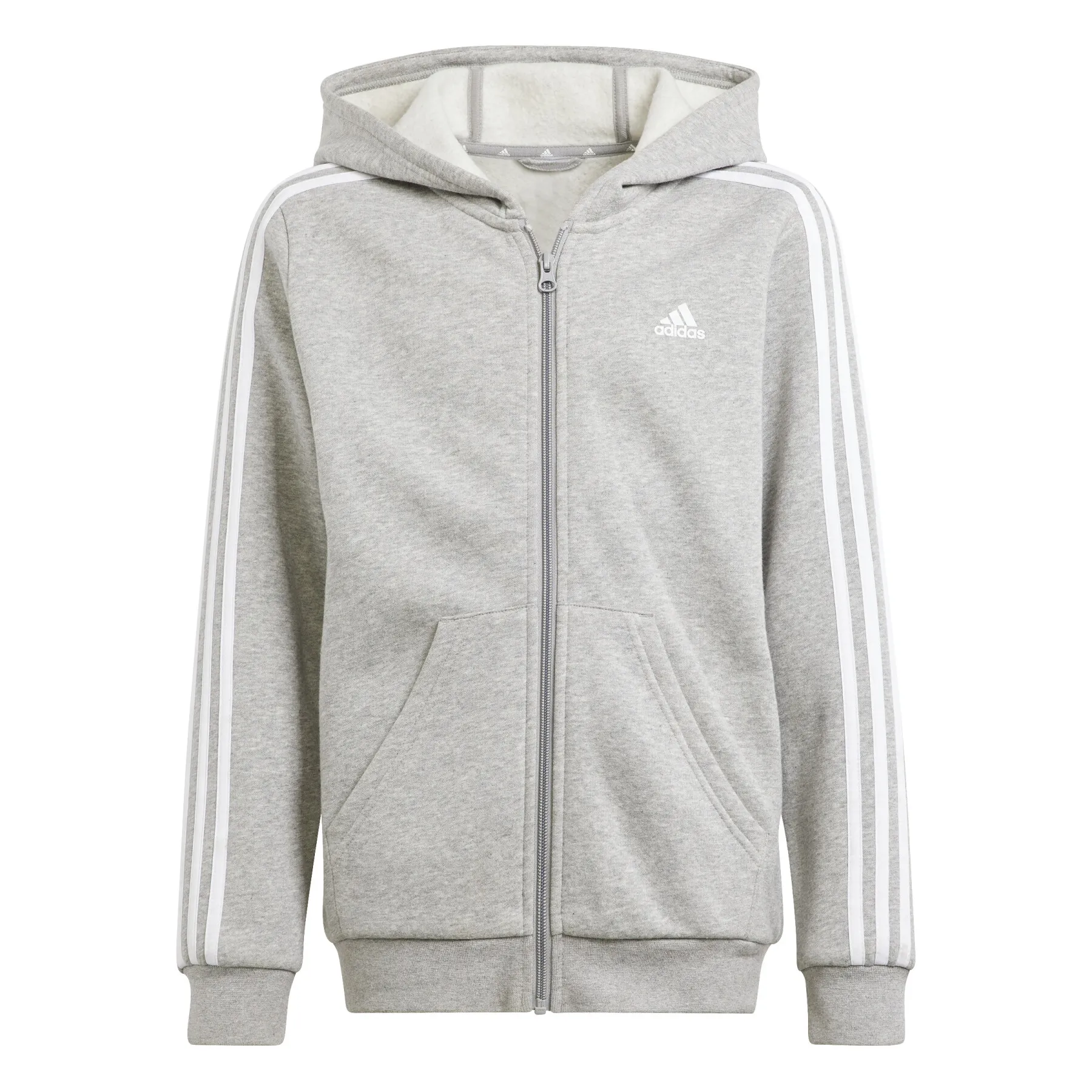 adidas Essentials 3-Stripes Full Zip Kids' Sweatshirt