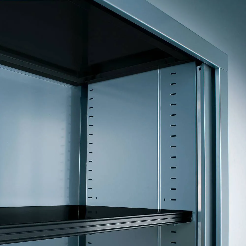 Armoire monobloc fun 2 tab. Blanc rideaux orange