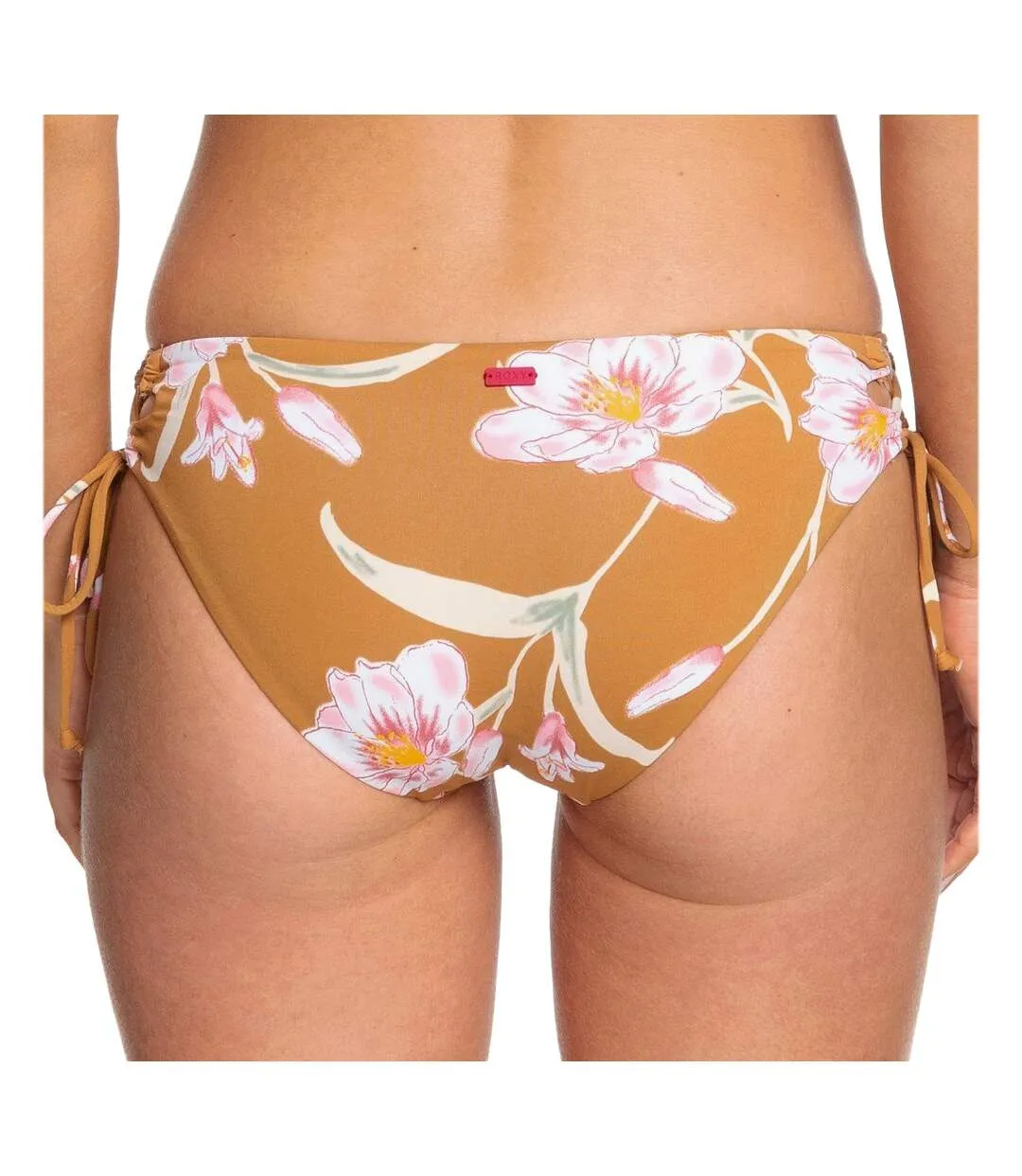 Roxy Printed Beach Classics Brown Bikini Bottoms for Women