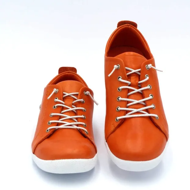 Comfortable Women's Orange Sneakers by Andréa Conti 0345724