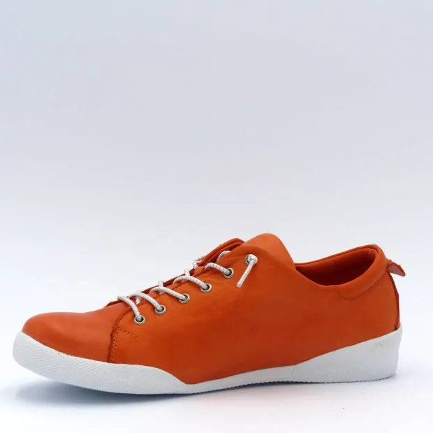 Comfortable Women's Orange Sneakers by Andréa Conti 0345724