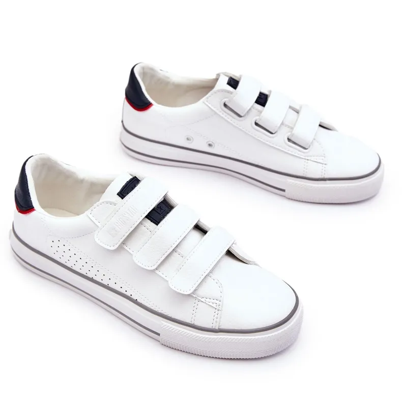 Big Star LL174632 White Men's Velcro Tennis Shoes