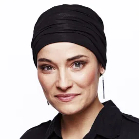 Black Bamboo Chemo Hat Rome - Oncovia