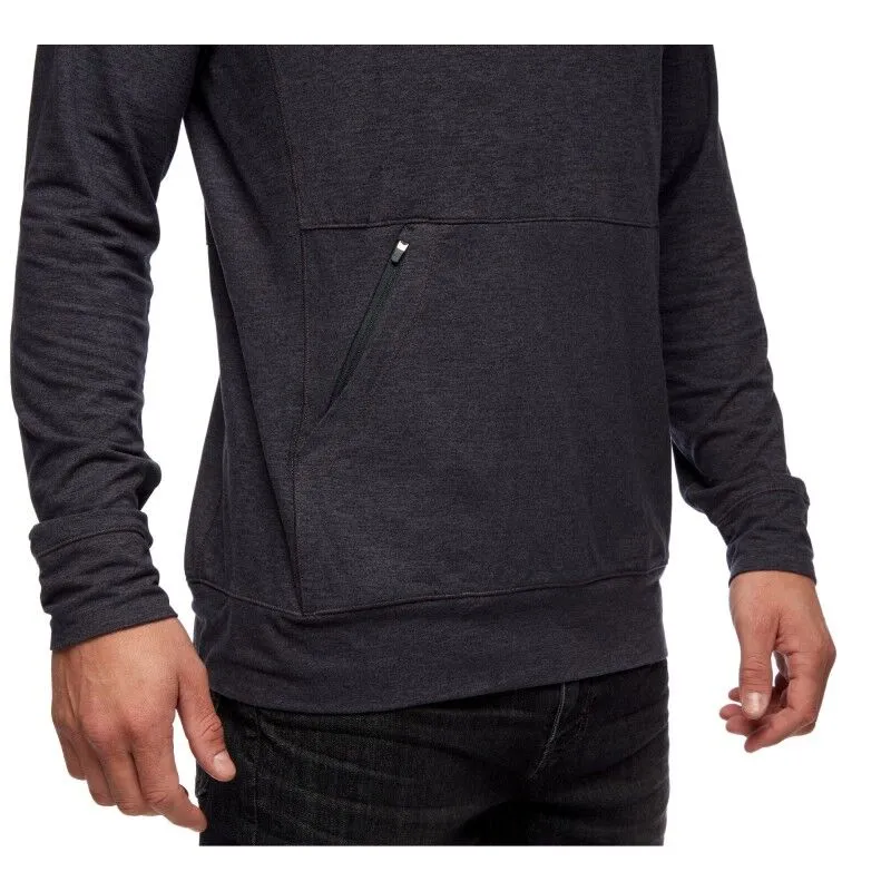 Men's Hooded Black Diamond Stone Sweatshirt by Hardloop