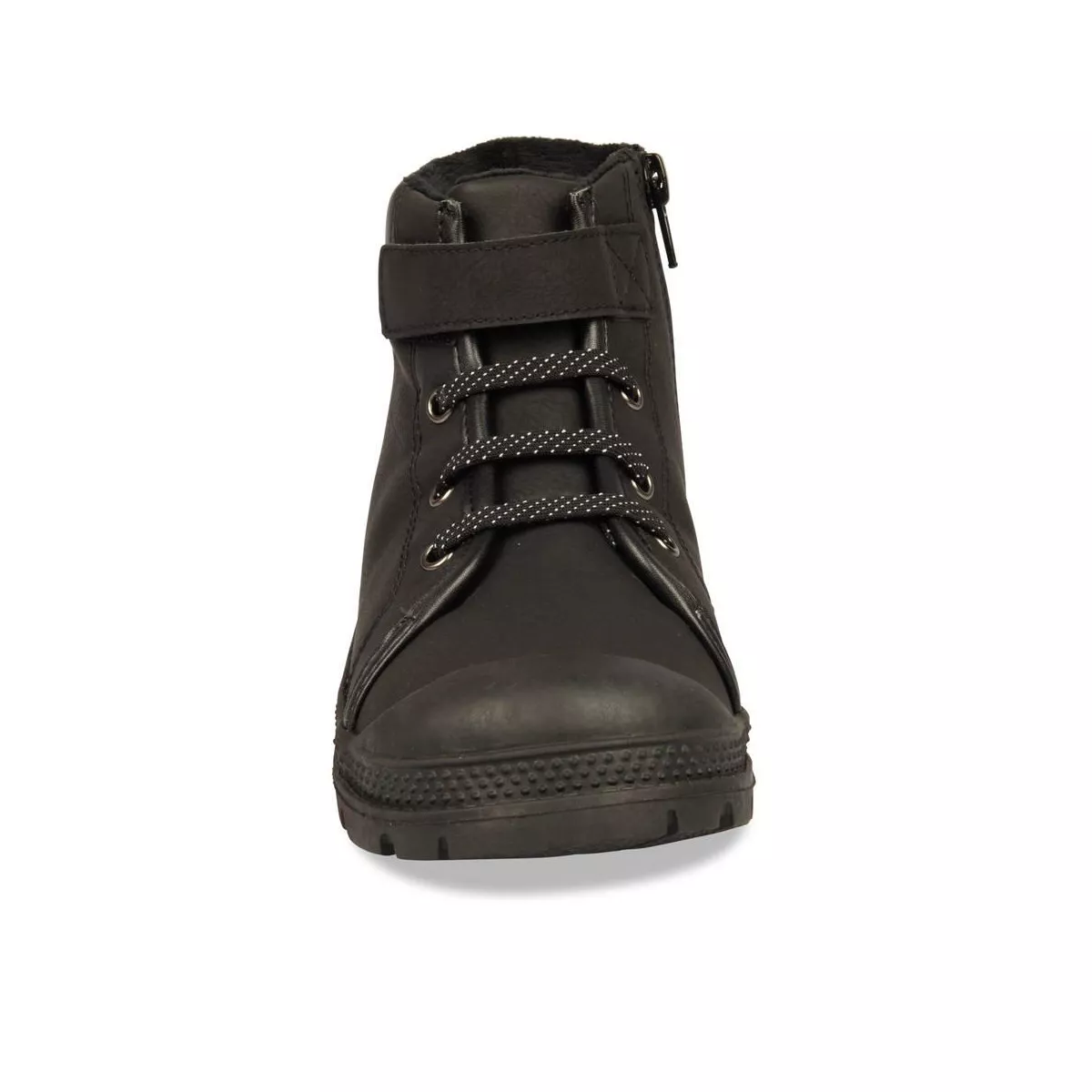 Black TAMS ankle boots