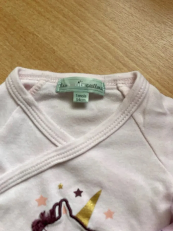 Body fille - Mes Petits Cailloux - 1 mois  | Beebs