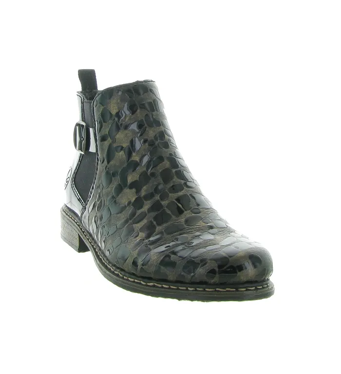 bottines et boots - Classique & Chic - femme - Cuir - Python - Rieker