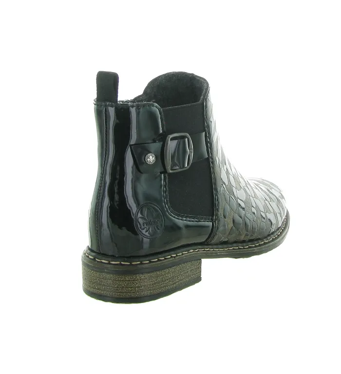 bottines et boots - Classique & Chic - femme - Cuir - Python - Rieker