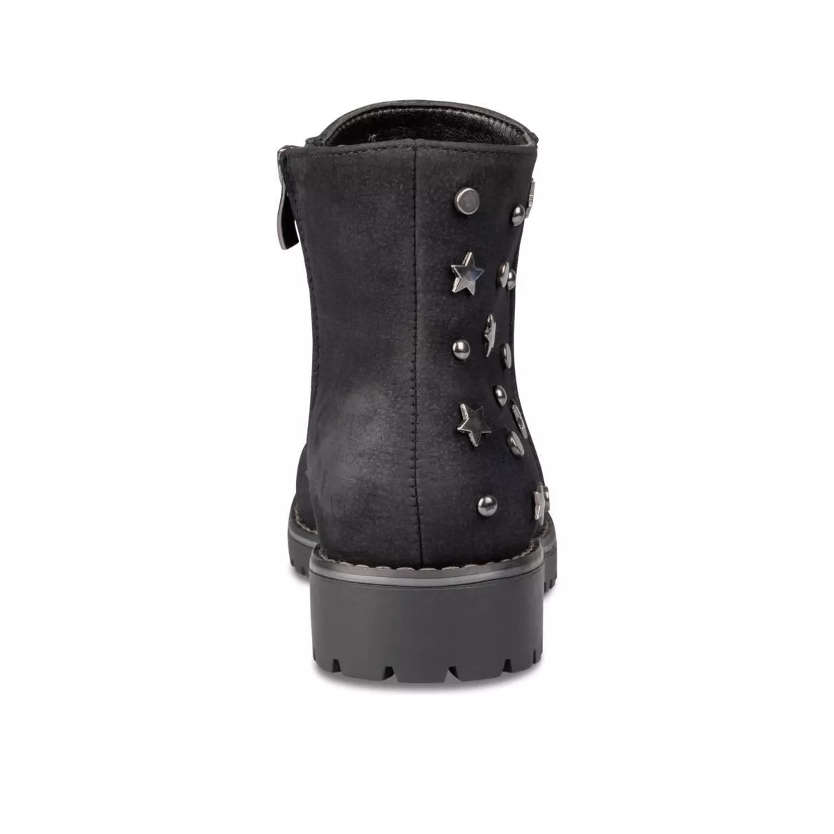 Black Ankle Boots Lovely Skull