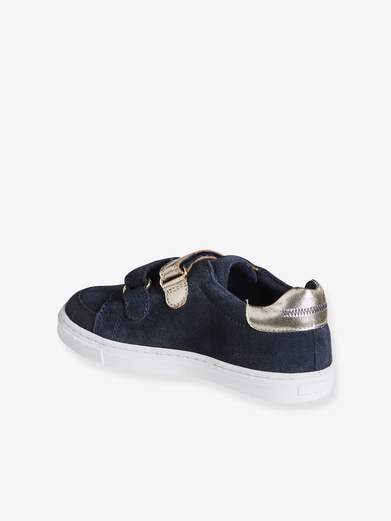 Brown Leather Girl's Trainers - Vertbaudet