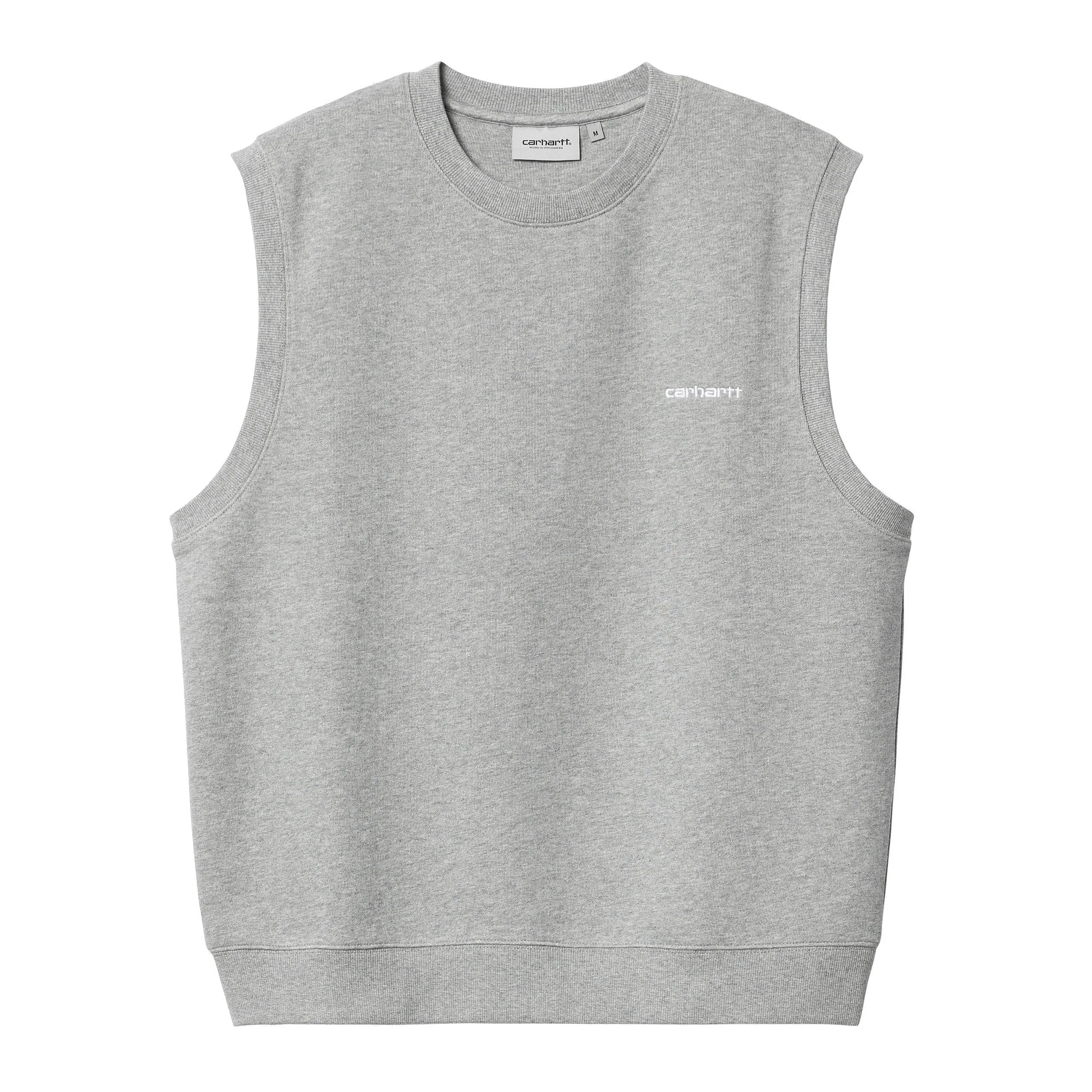 CARHARTT WIP - SCRIPT VEST SWEAT GREY HEATHER, Gris - INSIDE URBAN WEAR