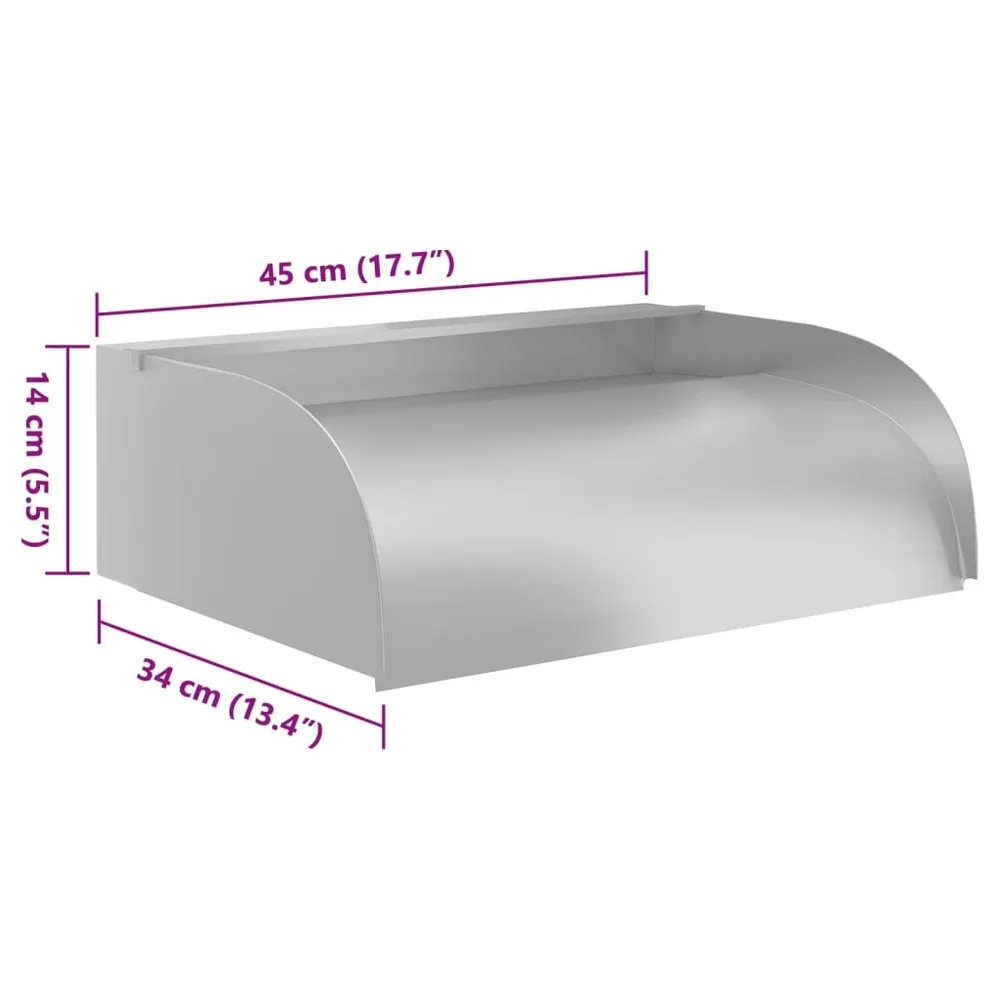 Cascade avec led 45x34x14 cm acier inoxydable 304