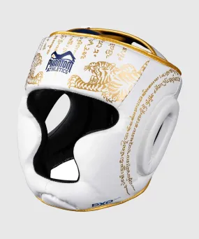 Phantom Athletics Muay Thai Limited Edition Boxing Headgear - White/Gold