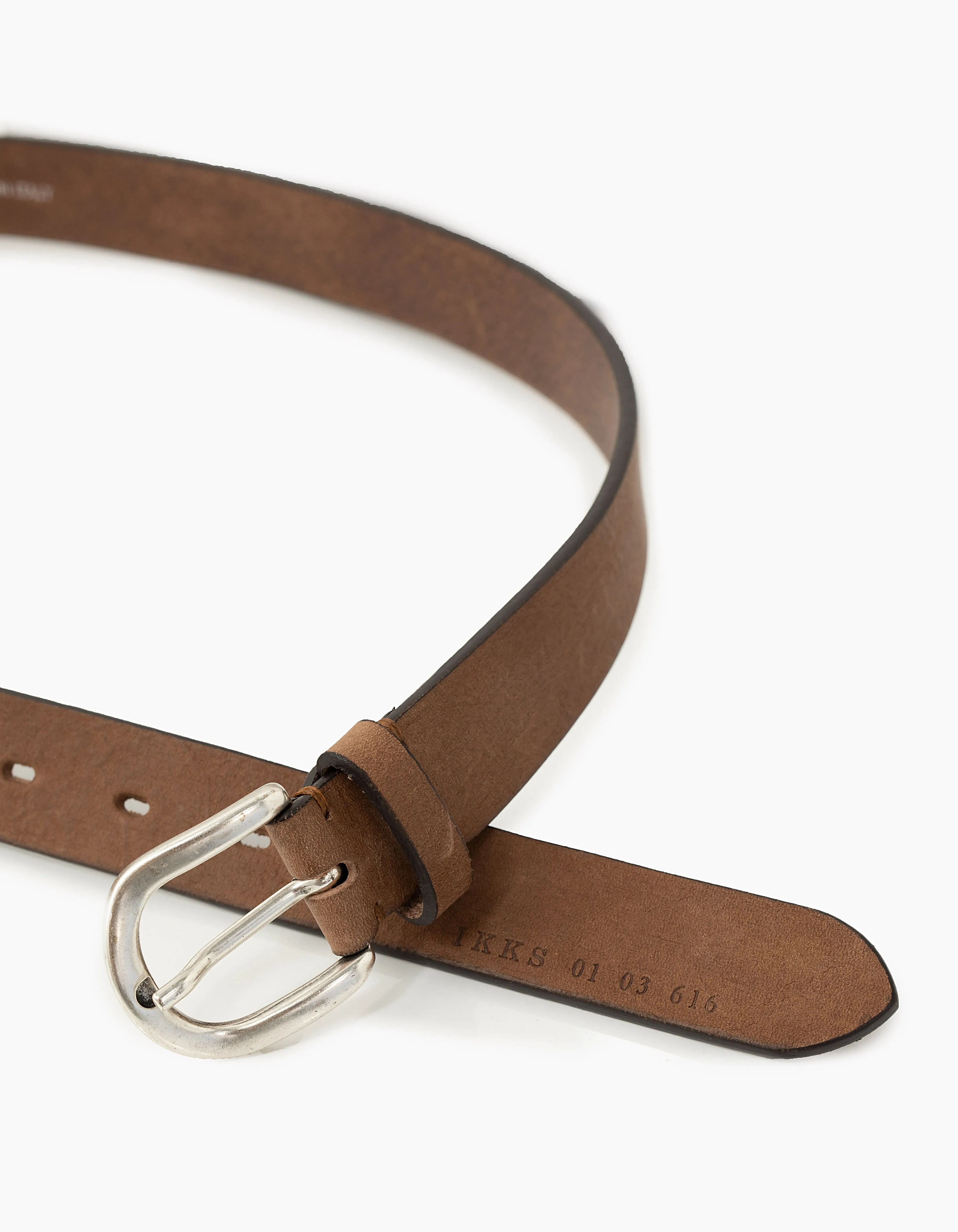 Men's Nubuck Leather Mink Belt