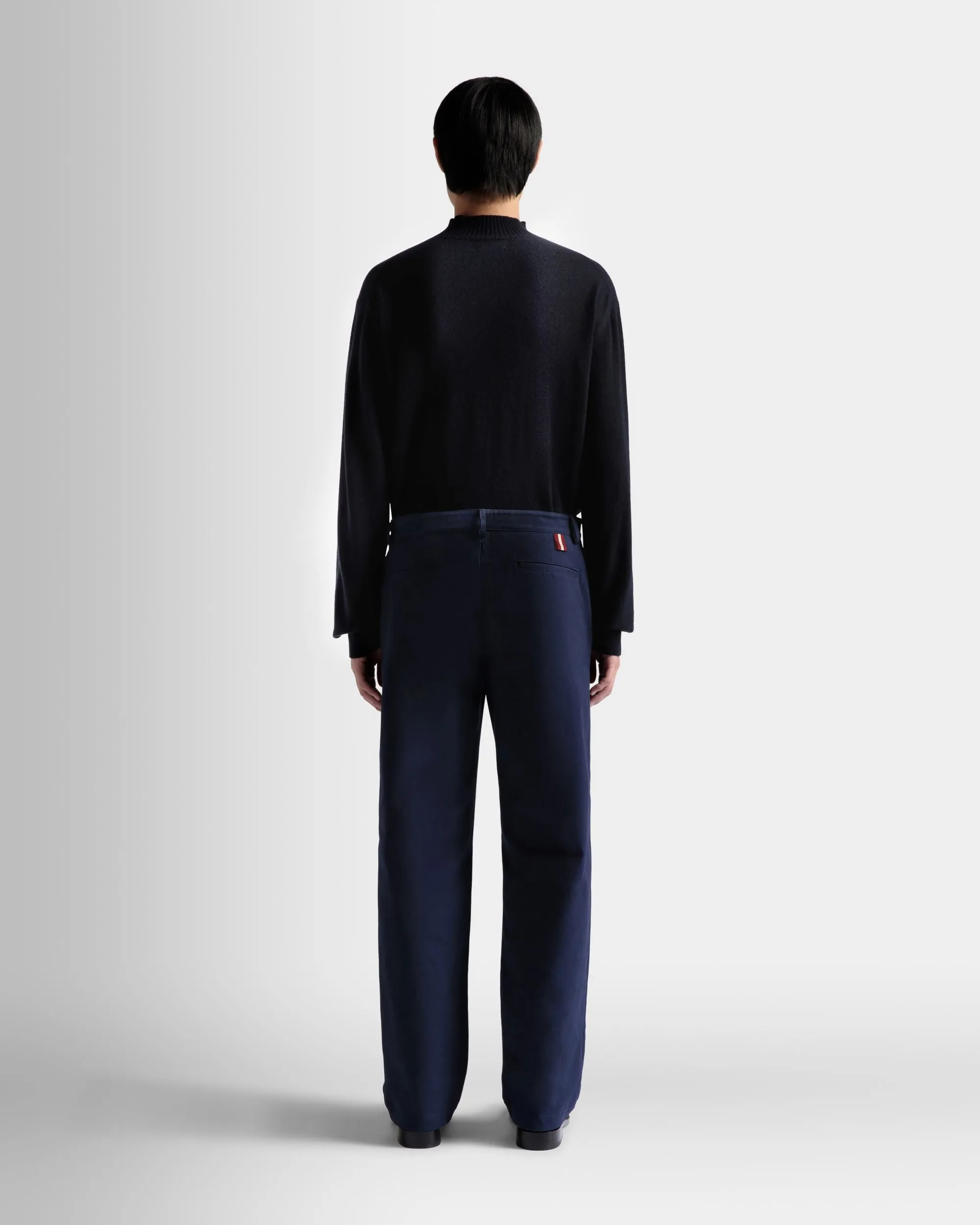 Dark Blue Cotton Pants