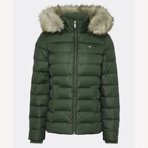 Green Down Tommy Hilfiger Jacket for Women