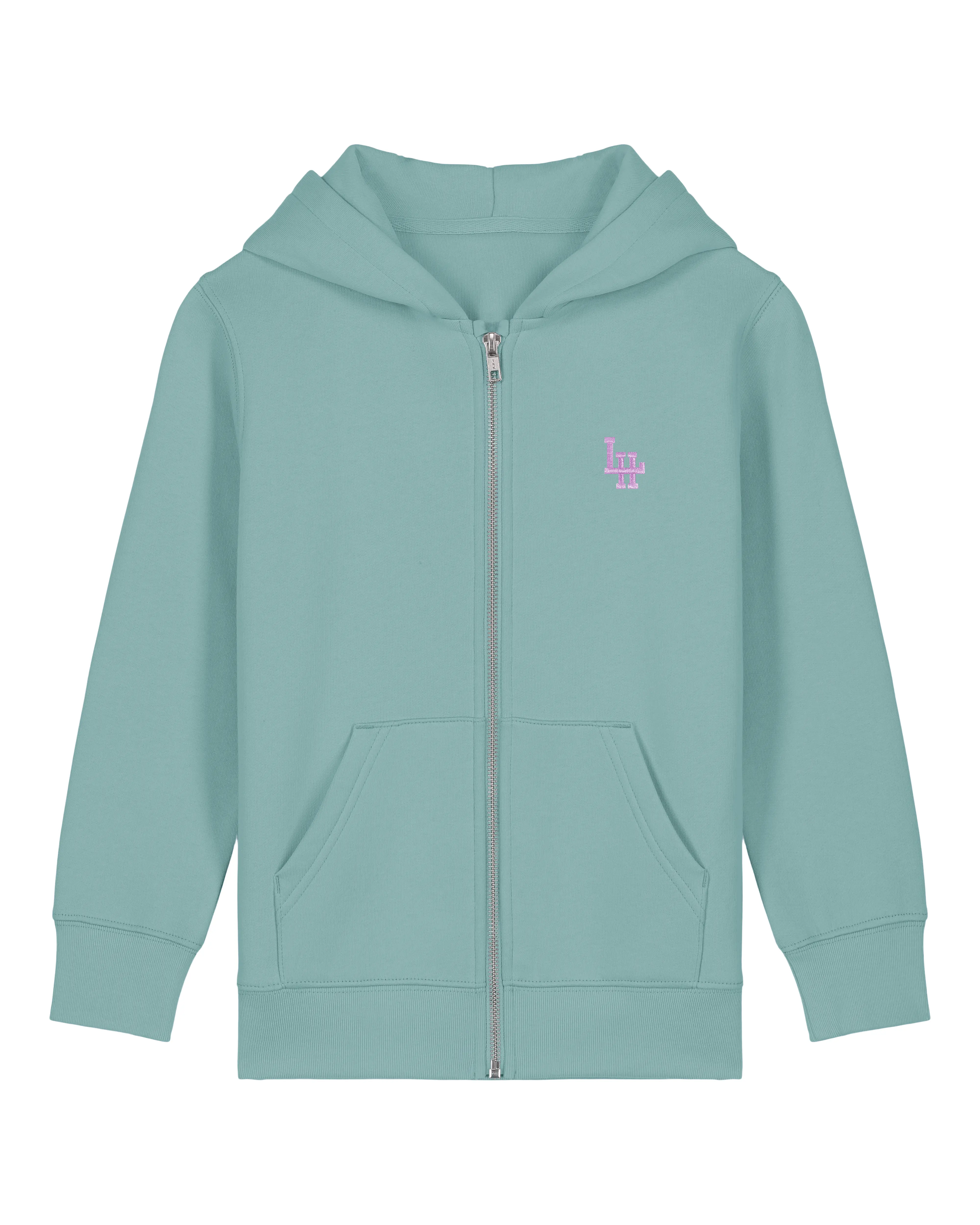 HoodieZip Bio LH Kid Sarcelle (Lait Grenadine)