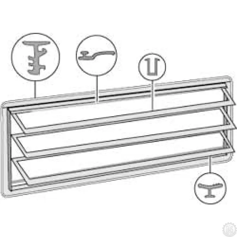 Kit joint pour vitre jalousie - Rénovation complète pour Westfalia Combi Bay Window T2