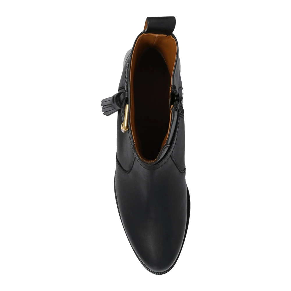 Leather Lory Ankle Boots.