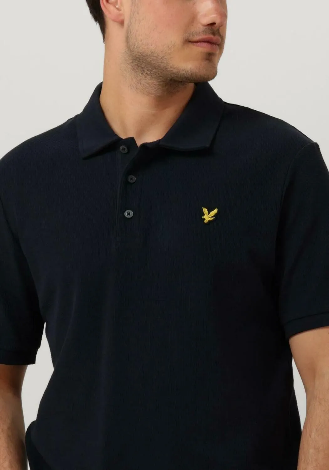lyle & scott polo milano trim polo shirt bleu foncé
