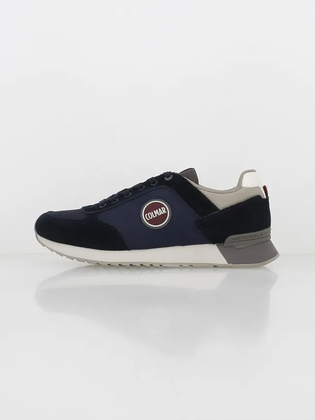 Men's Navy Blue Colmar Authentic Travis Sneakers - Wimod