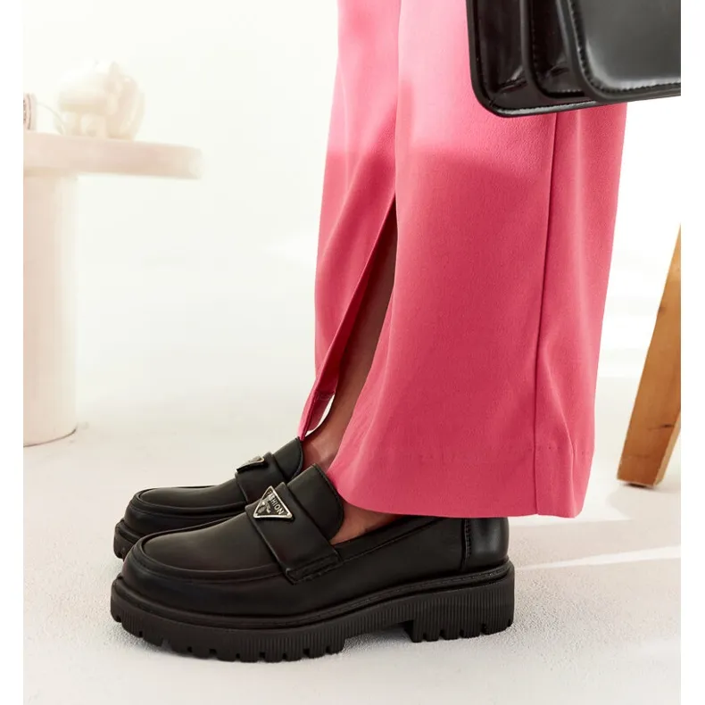 Black Teri Mocassins