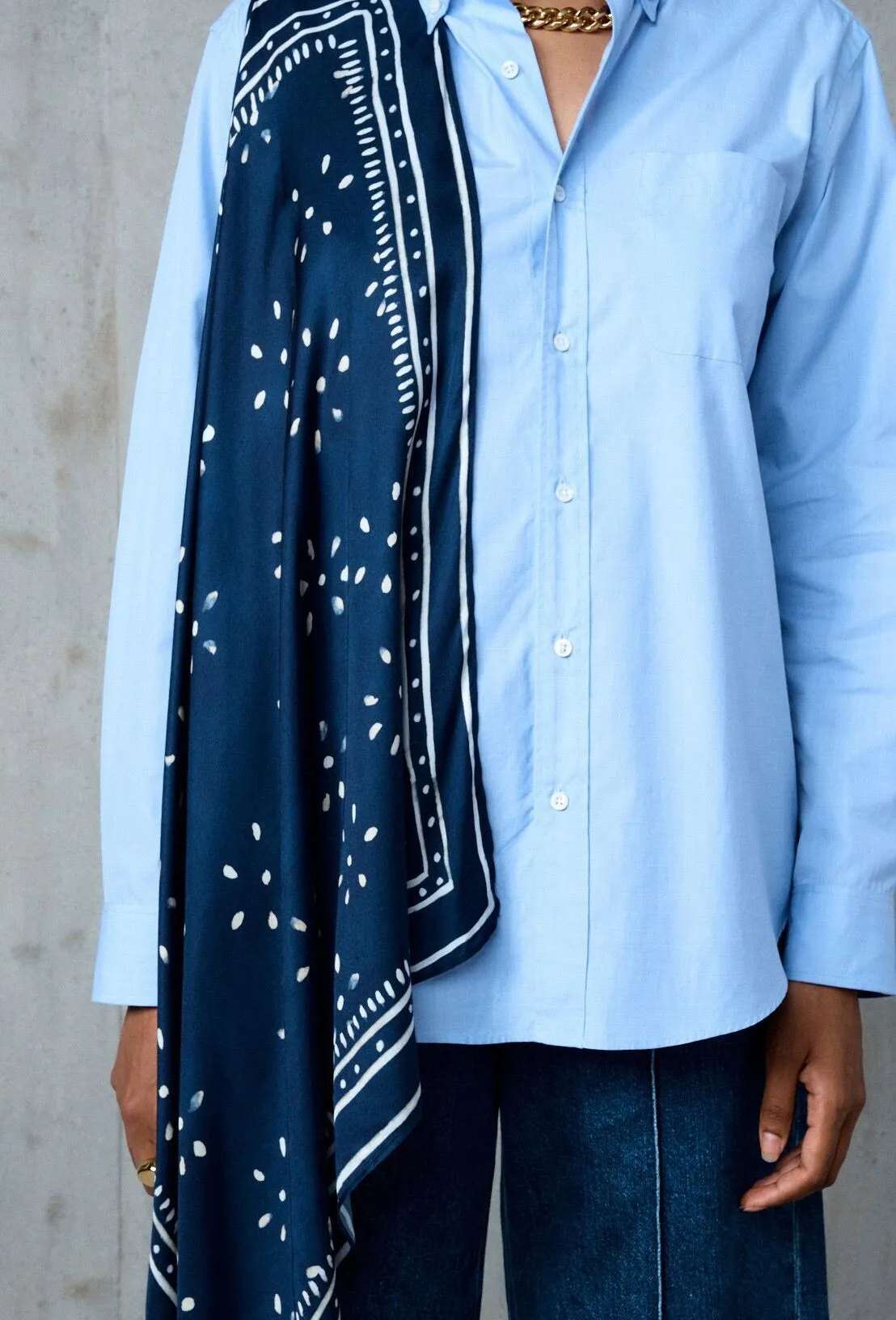 Naima scarf shirt