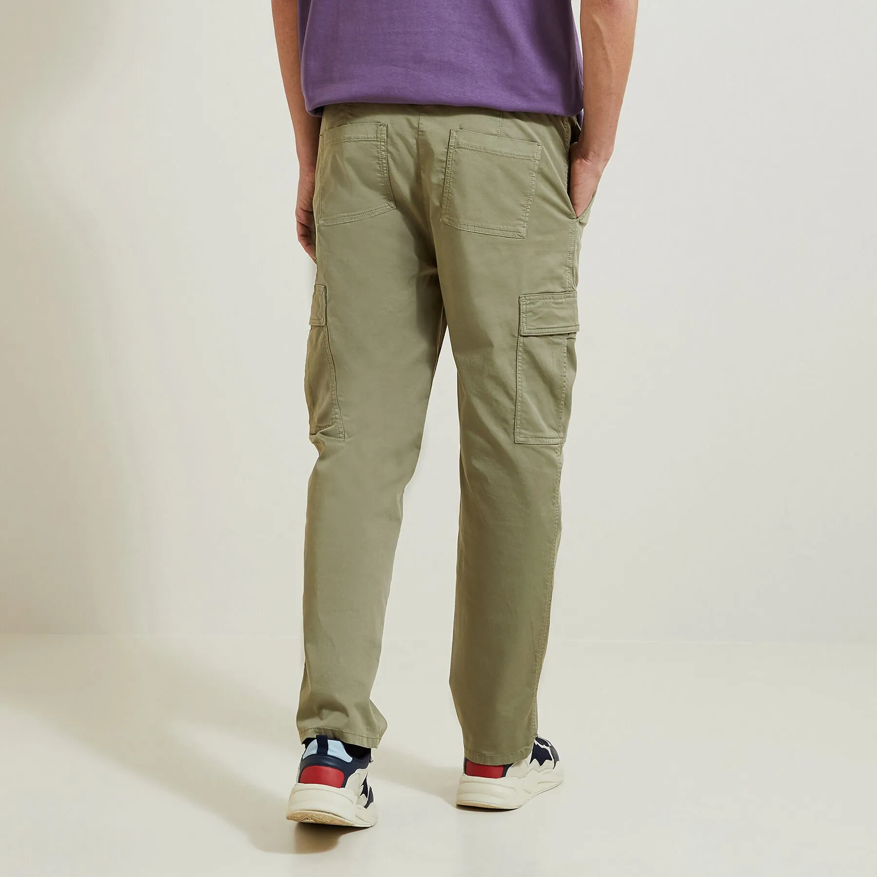 Light Green Loose Cargo Pants | Jules