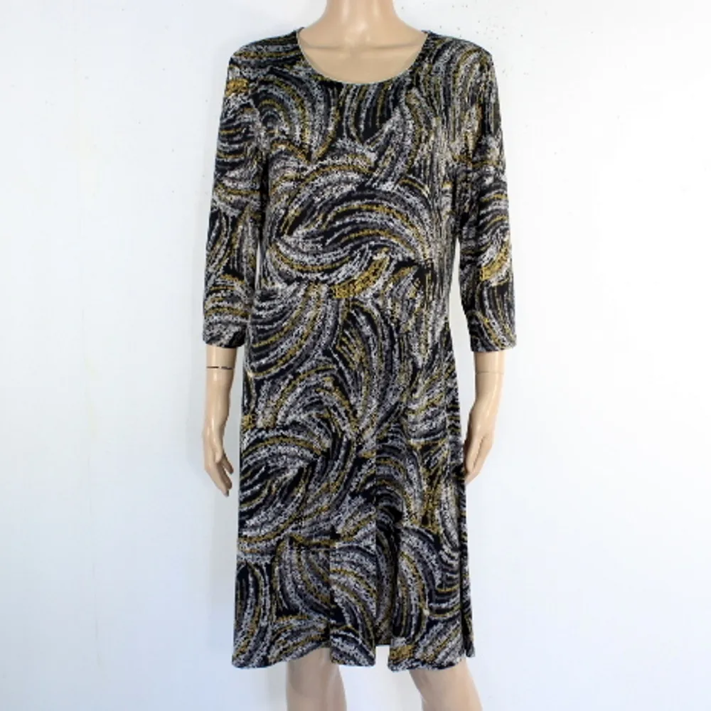 Robe Femme Noire & Moutarde AFIBEL Taille 46