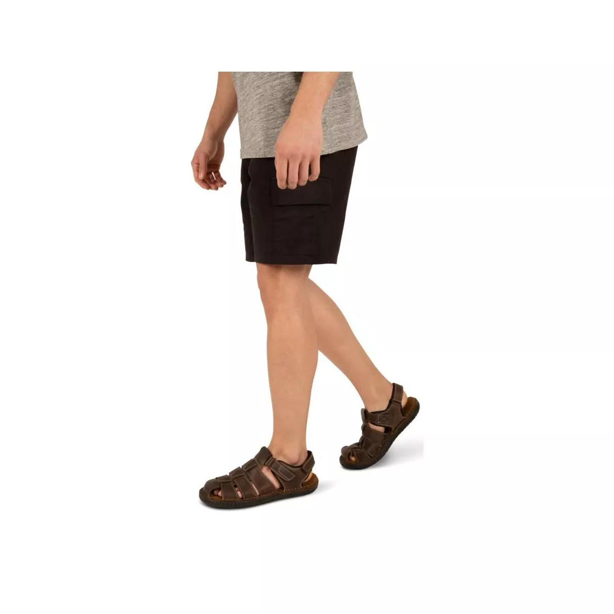 Brown Leather Cape Board Sandals
