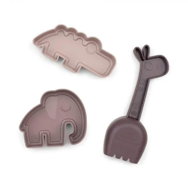 Set de 3 jouets de plage Deer friends Rose