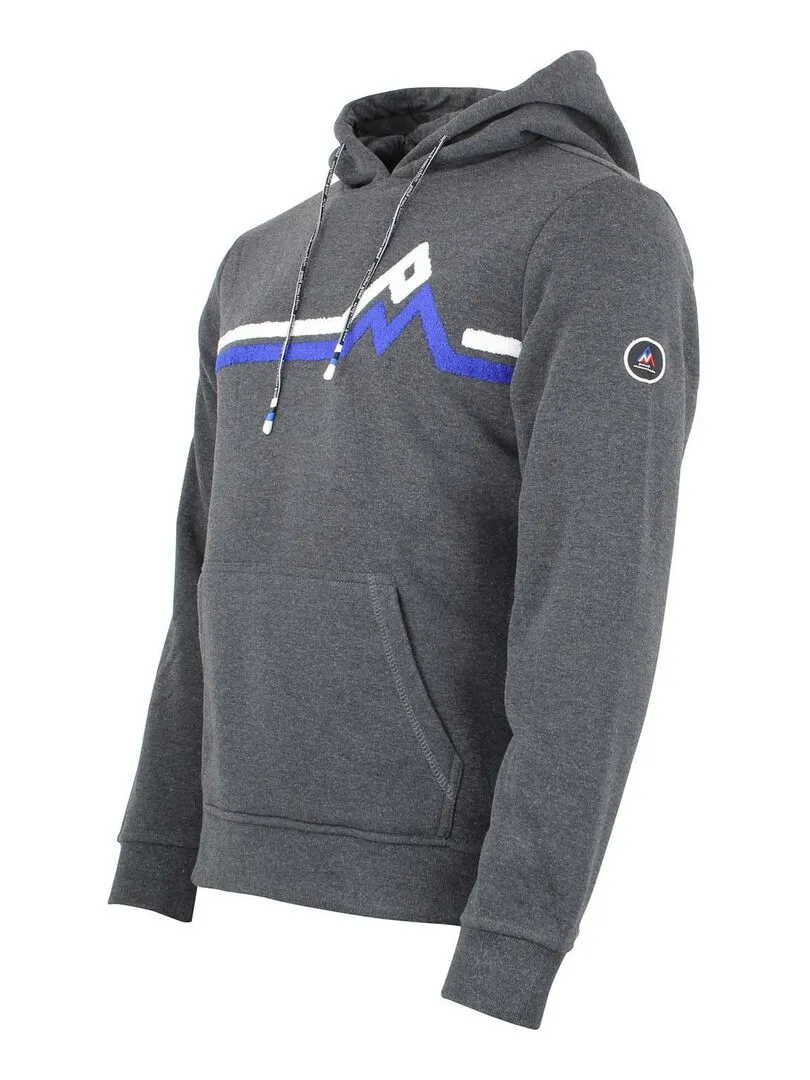 CORENTIN men's hooded sweatshirt by PEAK MOUNTAIN - Grey.