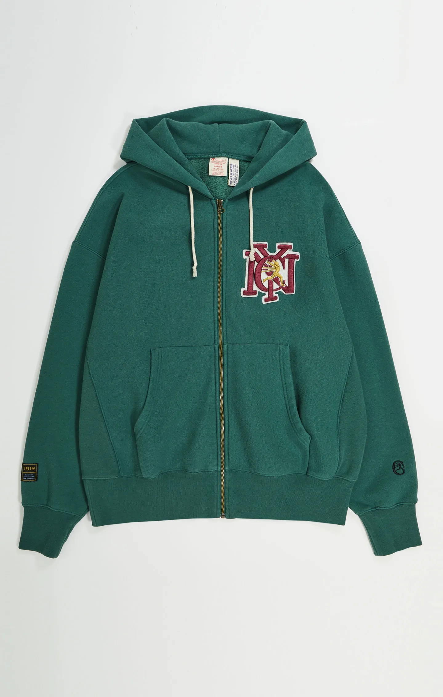 Archive Reverse Weave Zip-Up Hoodie Sweatshirt by Champion France