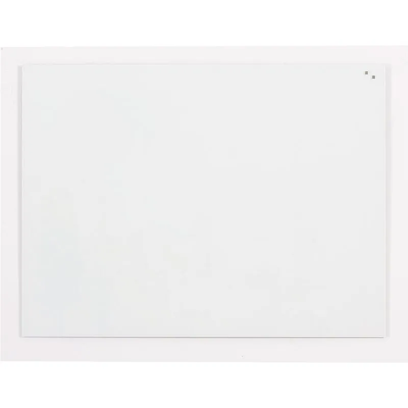 Tableau en verre effaçable et magnétique 100 x 65 cm - blanc