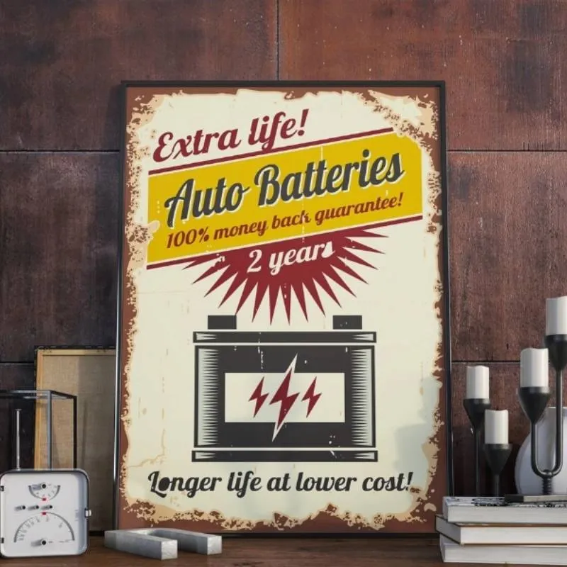 Tableau Vintage Style Industriel