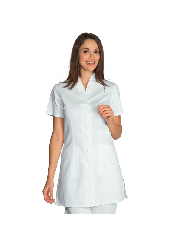 Tunique Médicale Blanche Femme Antibe 100% Coton