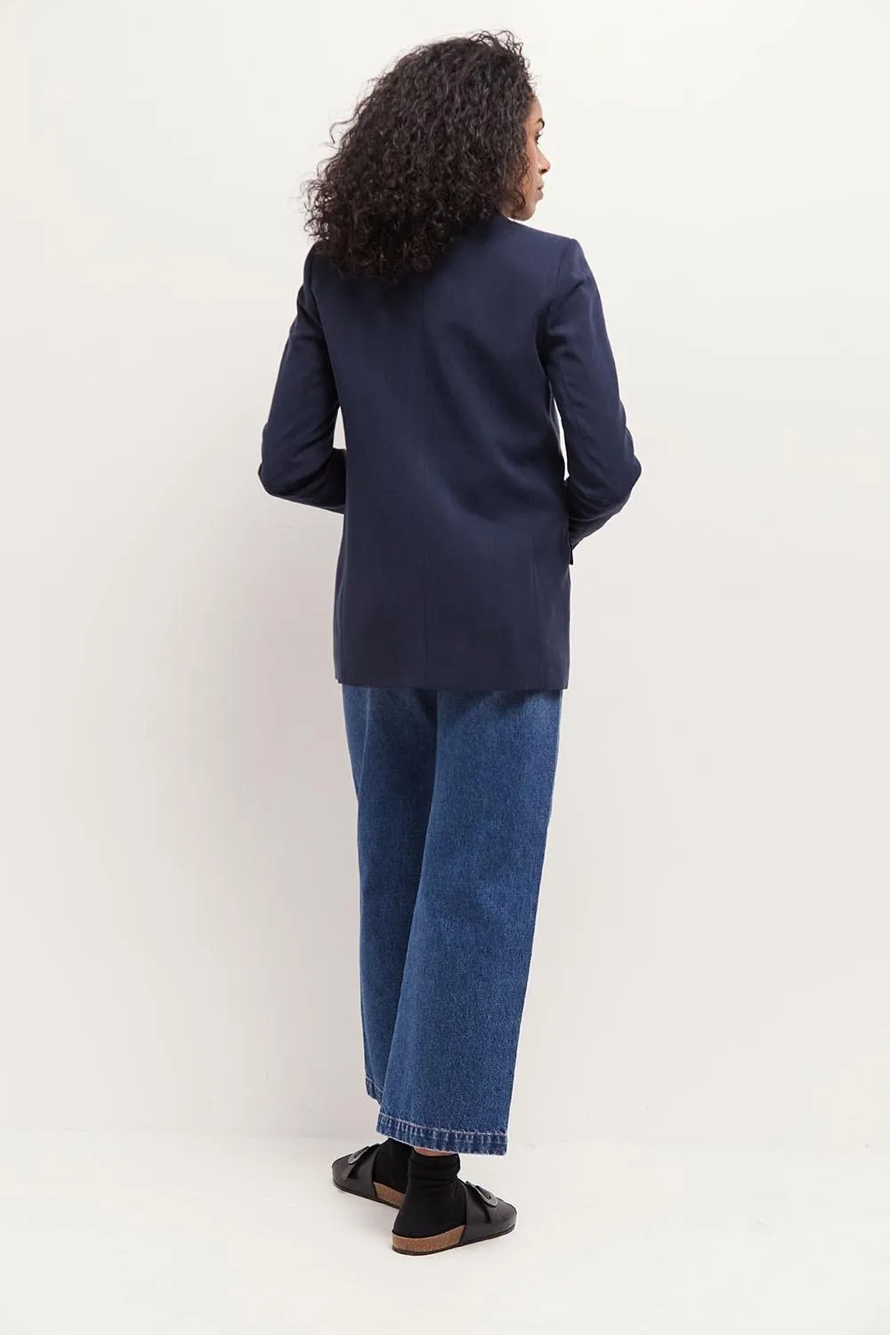 VALAND - Lyocell® navy suit jacket