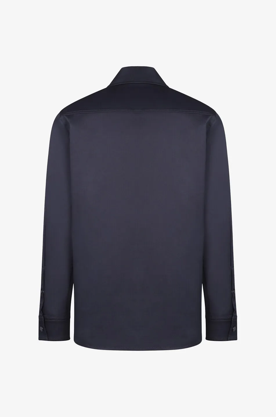 Veste chemise en gabardine monogrammée