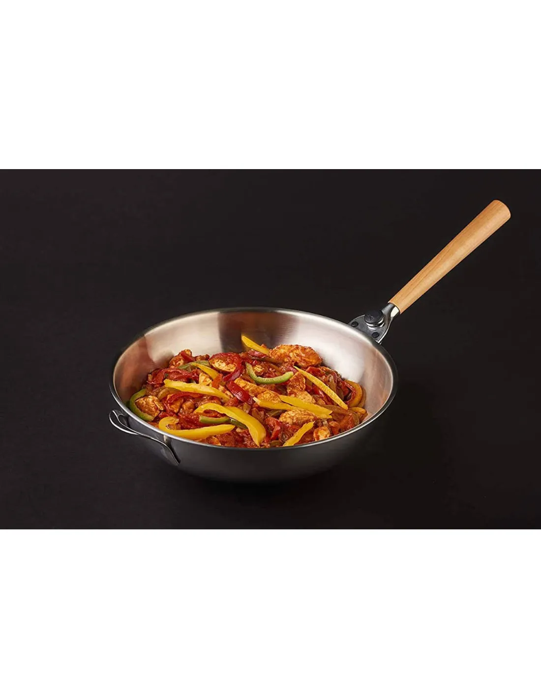 Wok inox Mastrad O'Wok Gourmet Ø32cm avec grille